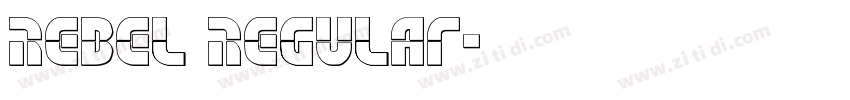 Rebel Regular字体转换